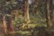 Anton Heinrich Dieffenbach, Cerf dans la forêt de sapins, 1891, huile sur bois, encadré 2
