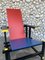 Vintage Red and Blue Armchair by Gerrit Thomas Rietveld, 1970s, Image 13