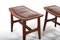 Danish Stools in Teak and Patinated Leather, 1960s, Set of 2 8