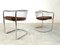 Vintage Chrome Cantilever Dining Chairs, 1970s, Set of 4, Image 2