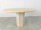 Italian Round Travertine Dining Table, 1970s 4