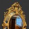 Specchio da parete grande ovale con cornice intagliata in legno dorato, Francia, 1880, Immagine 5