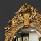 Large French Oval Wall Mirror in Carved Giltwood Frame, 1880 3