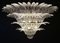 Palmette Chandelier in Clear Glass, 1990s 25