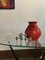 Rote Vintage Keramikvase 2