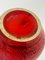 Rote Vintage Keramikvase 4