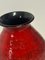 Rote Vintage Keramikvase 5
