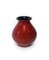 Jarrón vintage de cerámica roja, Imagen 1