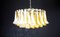 Large Murano Glass Chandelier in Murano Glass and Nickel Plated Metal, 1990s 6