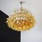 Large Murano Glass Chandelier in Murano Glass and Nickel Plated Metal, 1990s 14
