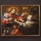 Religiöser Künstler, Katharina von Siena wählt die Dornenkrone, 1680, Öl auf Leinwand, gerahmt 1