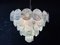 Space Age Murano Chandelier with 57 Blue Albaster Iridescent Glasses, 1990s 12