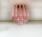 Pink Murano Glass Chandelier with 32 Petal Drops, 1990s, Image 11