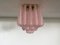 Lampada da soffitto con 32 petali in vetro rosa di Murano, anni '90, Immagine 12