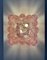 Lampada da soffitto con 32 petali in vetro rosa di Murano, anni '90, Immagine 3