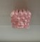 Lampada da soffitto con 32 petali in vetro rosa di Murano, anni '90, Immagine 5