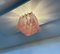 Lampada da soffitto con 32 petali in vetro rosa di Murano, anni '90, Immagine 4