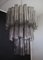 Large Three-Tier Venini Murano Glass Tube Chandelier with 48 Smoked Glasses, 1990s 2