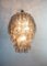 Lámpara de araña Venini grande de cristal de Murano de tres niveles con 48 vasos ahumados, años 90, Imagen 9