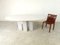 Vintage White Marble Oval Dining Table, 1970s, Image 4