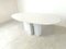 Vintage White Marble Oval Dining Table, 1970s 5