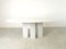Mesa de comedor vintage oval de mármol blanco, años 70, Imagen 8