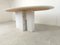 Vintage White Marble Oval Dining Table, 1970s 2