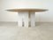 Vintage White Marble Oval Dining Table, 1970s 7