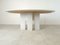 Vintage White Marble Oval Dining Table, 1970s, Image 7