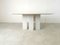 Vintage White Marble Oval Dining Table, 1970s 3