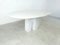 Vintage White Marble Oval Dining Table, 1970s 6