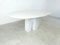 Vintage White Marble Oval Dining Table, 1970s, Image 6