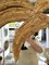 Espejo italiano con palmera de ratán de Vivai Del Sud, años 70, Imagen 6