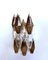 Italian Smoked and Trasparent Murano Glass Wall Sconces from Poliedri, 1990s, Set of 2 3