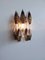 Italian Smoked and Trasparent Murano Glass Wall Sconces from Poliedri, 1990s, Set of 2 10