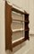 Arts and Crafts Open Front Wall Hanging Yew Bookshelf, 1950s 3