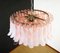 Large Murano Glass Chandelier with 101 Pink Lattimo Glass Petals, 1990s 7