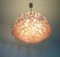 Large Murano Glass Chandelier with 101 Pink Lattimo Glass Petals, 1990s 13