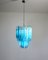 Lustre en Verre de Murano avec Prisme Triedri 92 en Transparent et Bleu, 1990s 12