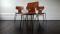 Model 3103 Teak Hammer Chairs by Arne Jacobsen for Fritz Hansen, 1963, Set of 4 5
