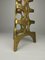 Large Brutalist Sculptural Floor Candleholder in Bronze, 1960s 2