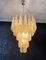 Italian Amber Murano Glass Chandelier with 52 Drop Petals, 1990s 9