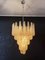 Italian Amber Murano Glass Chandelier with 52 Drop Petals, 1990s 8