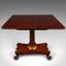 Antique English William IV Fold Over Tea Table, Image 4