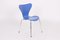 3107 Blue Chairs by Arne Jacobsen for Fritz Hansen, 1994, Set of 6, Image 9