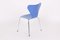 3107 Blaue Stühle von Arne Jacobsen für Fritz Hansen, 1994, 6er Set 6