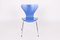 3107 Blue Chairs by Arne Jacobsen for Fritz Hansen, 1994, Set of 6 11