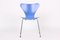 3107 Blaue Stühle von Arne Jacobsen für Fritz Hansen, 1994, 6er Set 12