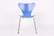 Chaises 3107 Bleues par Arne Jacobsen pour Fritz Hansen, 1994, Set de 6 12