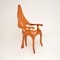 Skulpturaler italienischer Vintage Studio Craft Sessel, 1970er 4